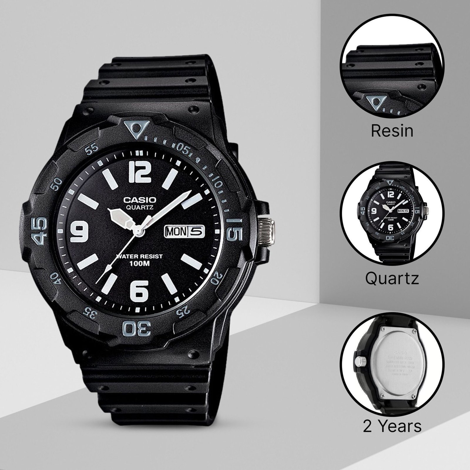CASIO MRW-200H-1B2VDF Youth ( MRW-200H-1B2VDF ) Analog Watch - For Boys & Girls - Image 4