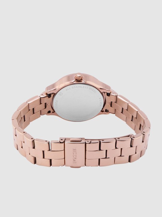 Fossil Women Rose Gold Analogue Watch BQ1571 - Image 4