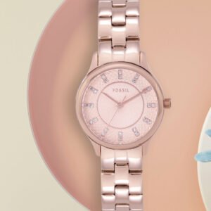 Fossil Women Rose Gold Analogue Watch BQ1571