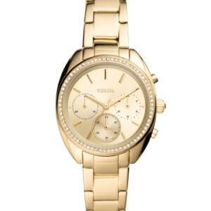 Fossil Women Gold-Toned Dial & Straps Vale Analogue Chronograph Watch BQ3658