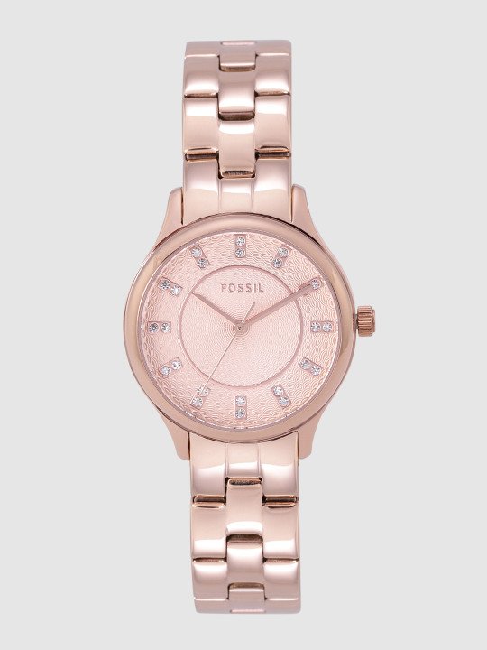 Fossil Women Rose Gold Analogue Watch BQ1571 - Image 2