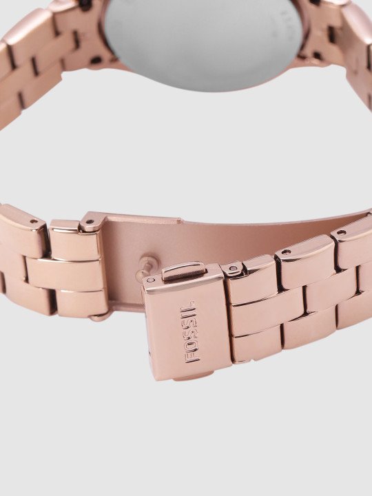 Fossil Women Rose Gold Analogue Watch BQ1571 - Image 7
