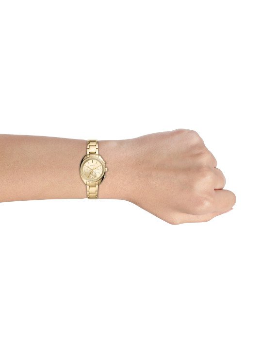 Fossil Women Gold-Toned Dial & Straps Vale Analogue Chronograph Watch BQ3658 - Image 5