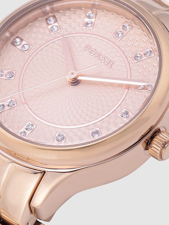 Fossil Women Rose Gold Analogue Watch BQ1571 - Image 5