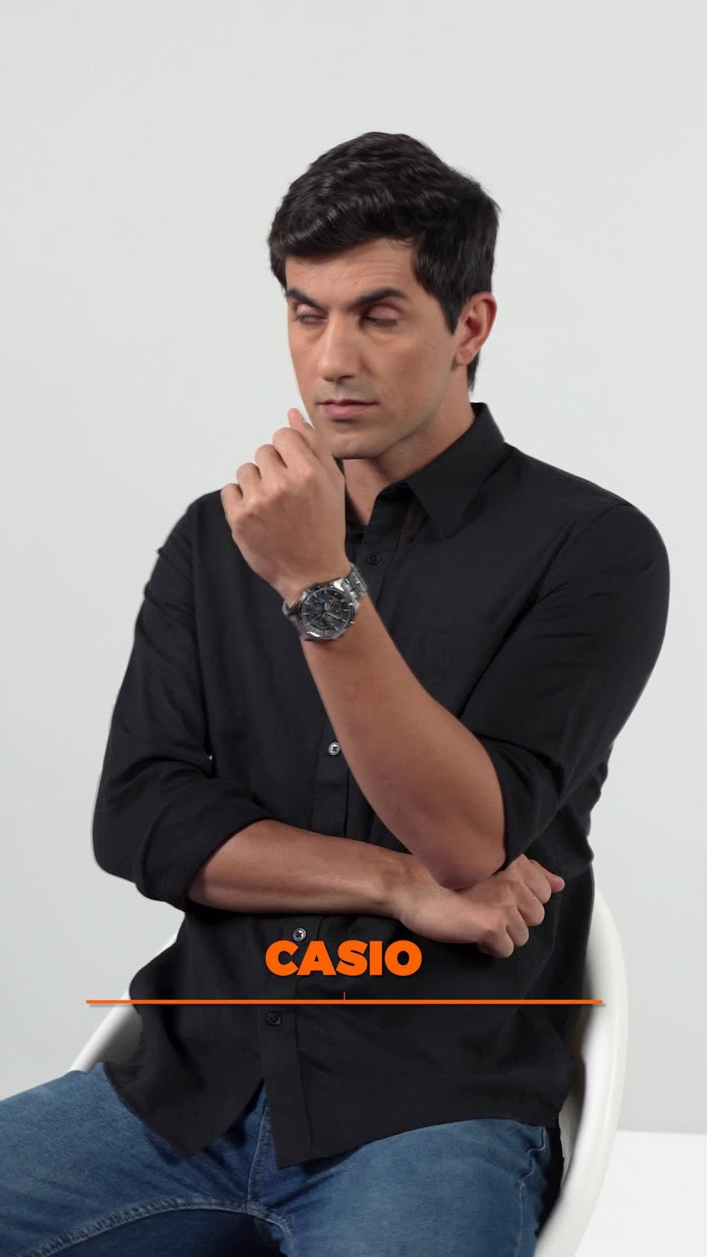 CASIO Edifice Edifice EFR-556GY-1AVUDF Gray Dial Gray Ip Stainless Steel Band Analog Watch - For Men - Image 2