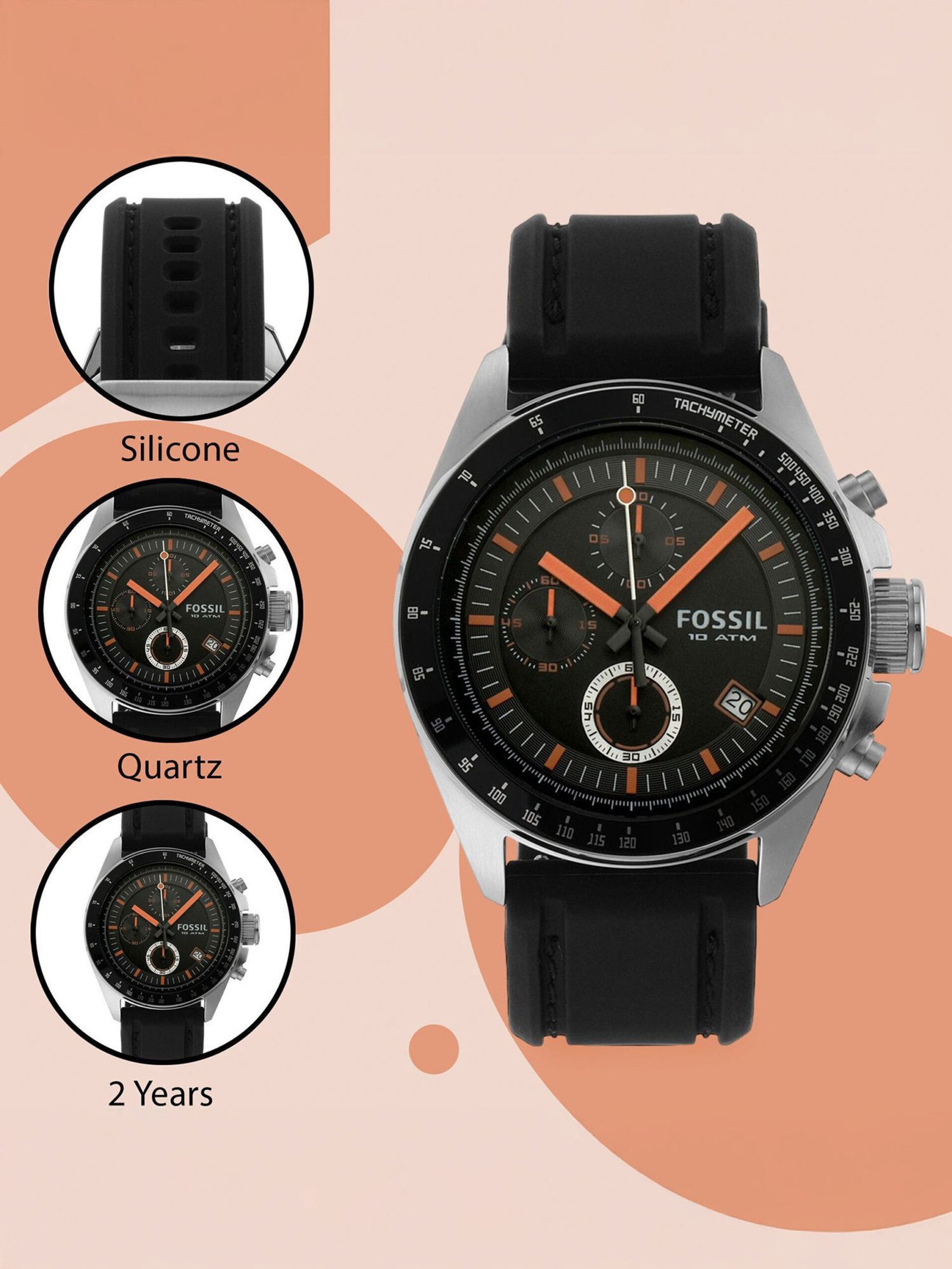 FOSSIL Decker Analog Watch - For Men CH2647 (End of Season Style) - Image 4