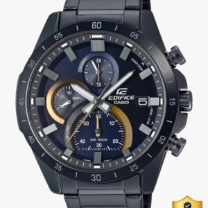 CASIO EFR-571DC-2AVUDF Edifice Blue Dial Black Stainless Steel Band Analog Watch - For Men