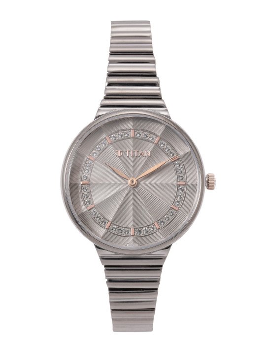 Titan Aura Quartz Analog With Grey Dial Watch For Women - Nt95245km02 - Image 2
