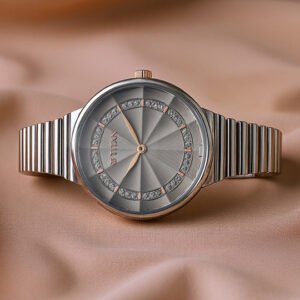Titan Aura Quartz Analog With Grey Dial Watch For Women - Nt95245km02