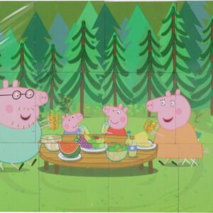 Peppa Pig Picture Cube Eichhorn learning Puzzle Toy Playset for Kids, Boys & Girls, Age 2 Years and above (12 Pieces)