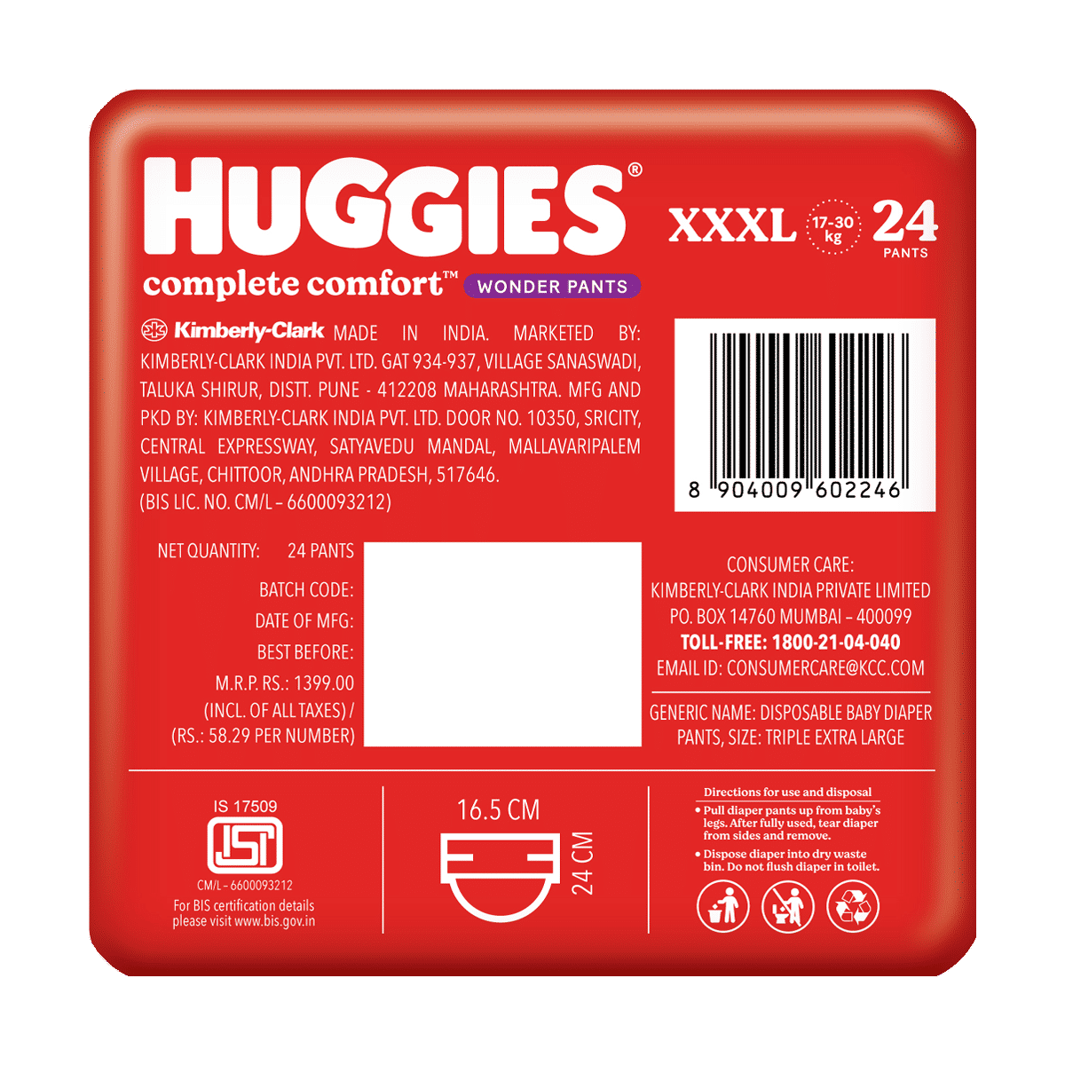 Huggies Complete Comfort Wonder Pants XXXL 24 - Image 3
