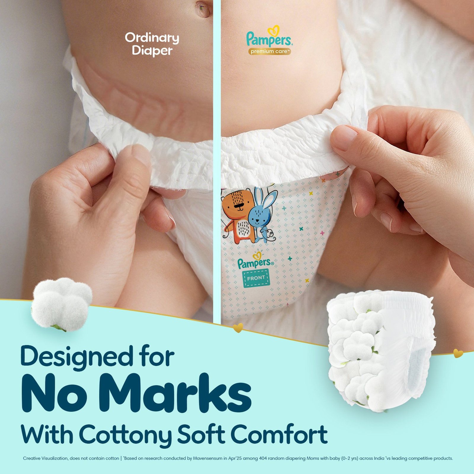 Pampers Premium Care Pants L 88 | No Marks Design | India’s Softest Diaper - Image 5
