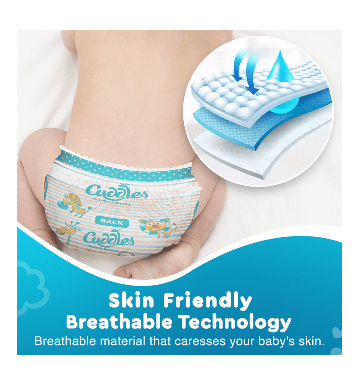 Cuddles Pant Baby Diaper - XXL 42 Pieces, Upto 12 hours Protection, 2X Softer - Image 9