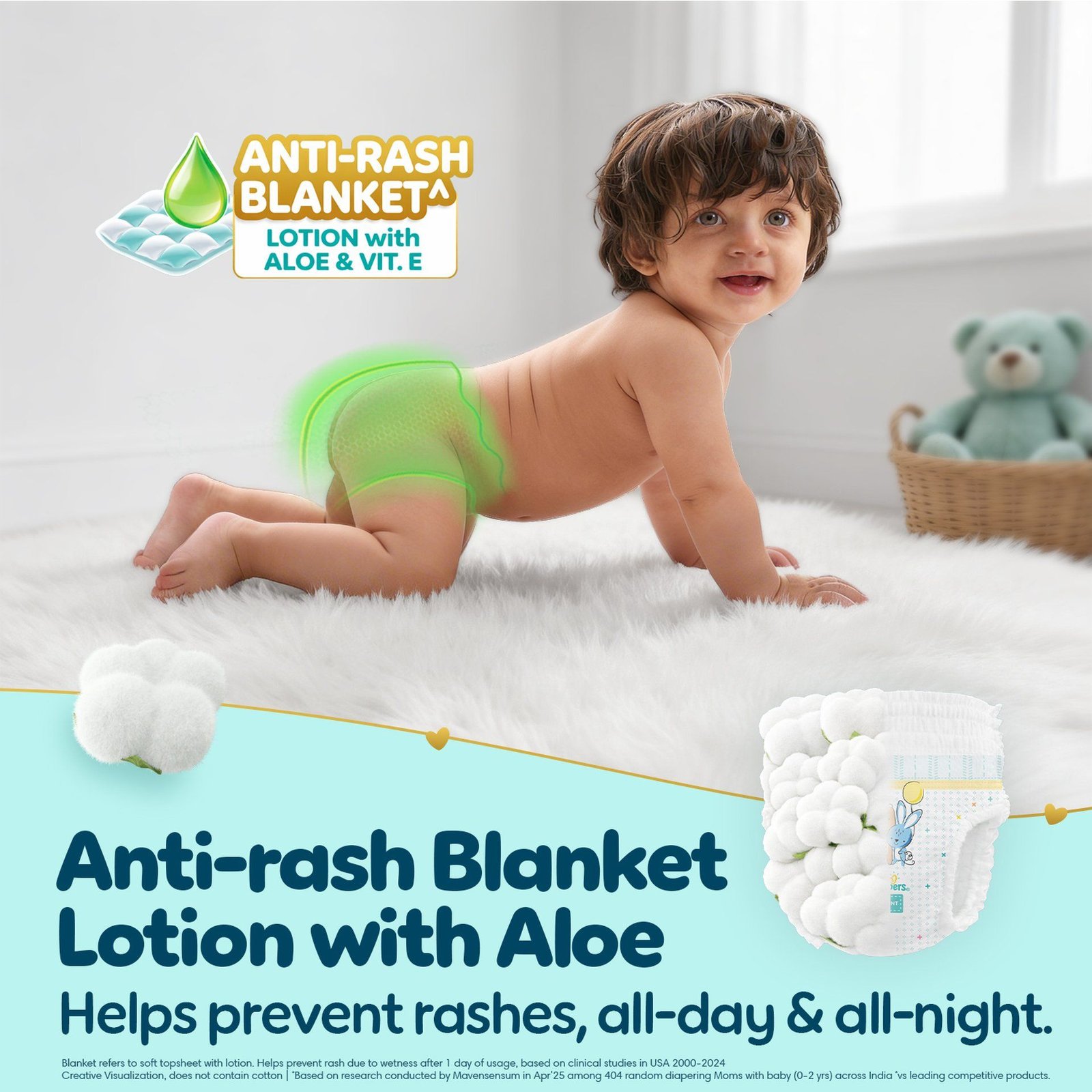 Pampers Premium Care Pants L 88 | No Marks Design | India’s Softest Diaper - Image 7