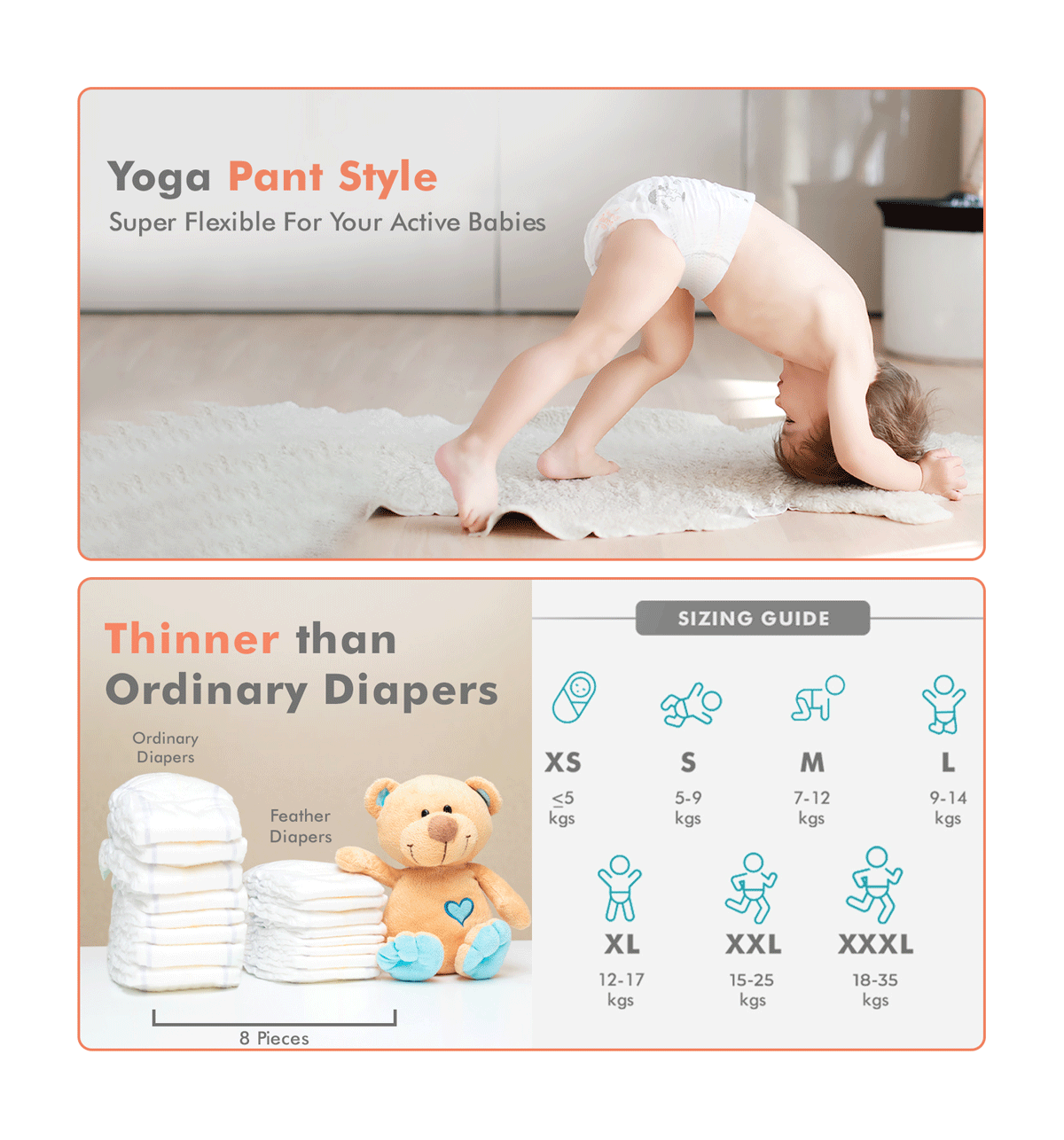 R for Rabbit Pant Baby Feather Diaper (XL, 12-17 Kg, 46 Pieces) - Image 5
