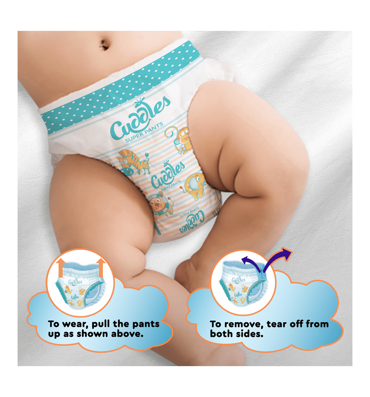 Cuddles Pant Baby Diaper - XXL 42 Pieces, Upto 12 hours Protection, 2X Softer - Image 8