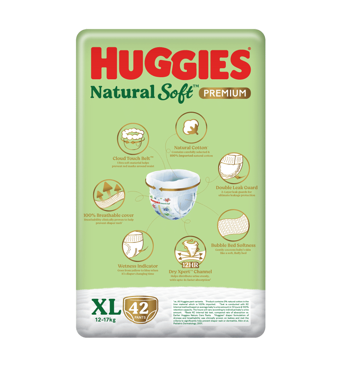 Huggies Natural Soft Premium Pant Style Baby Diaper