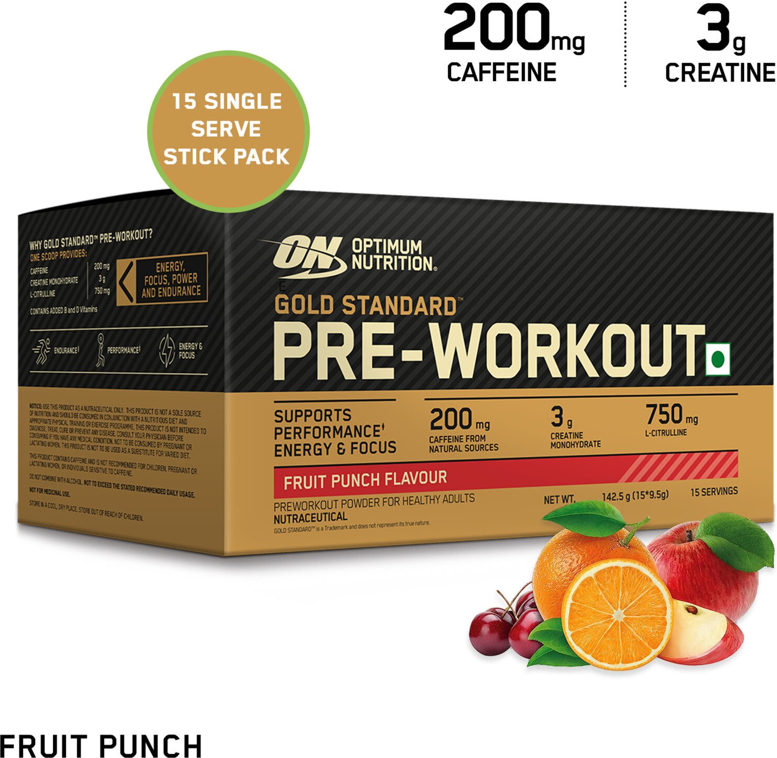 Optimum Nutrition Gold Standard Pre Workout (142.5 g, Fruit Punch)