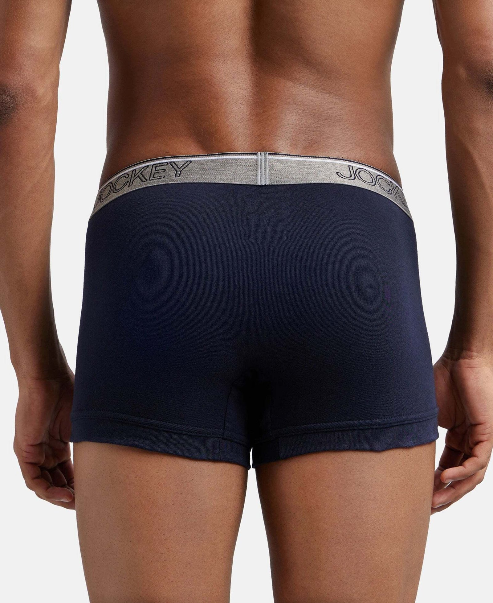 JOCKEY 8015 Super Combed Cotton Rib Solid Men Trunk - XL - Image 3
