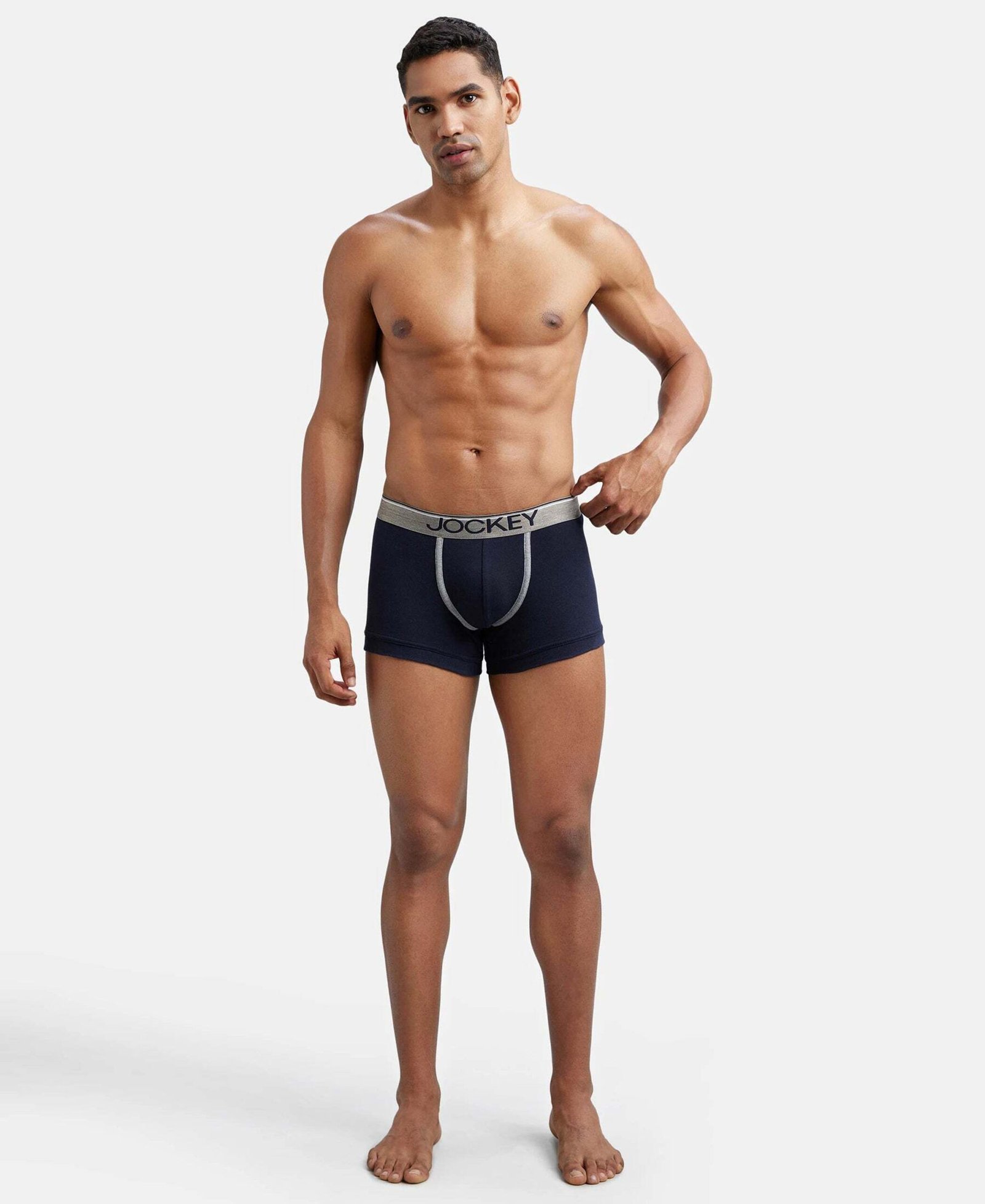 JOCKEY 8015 Super Combed Cotton Rib Solid Men Trunk - XL - Image 6