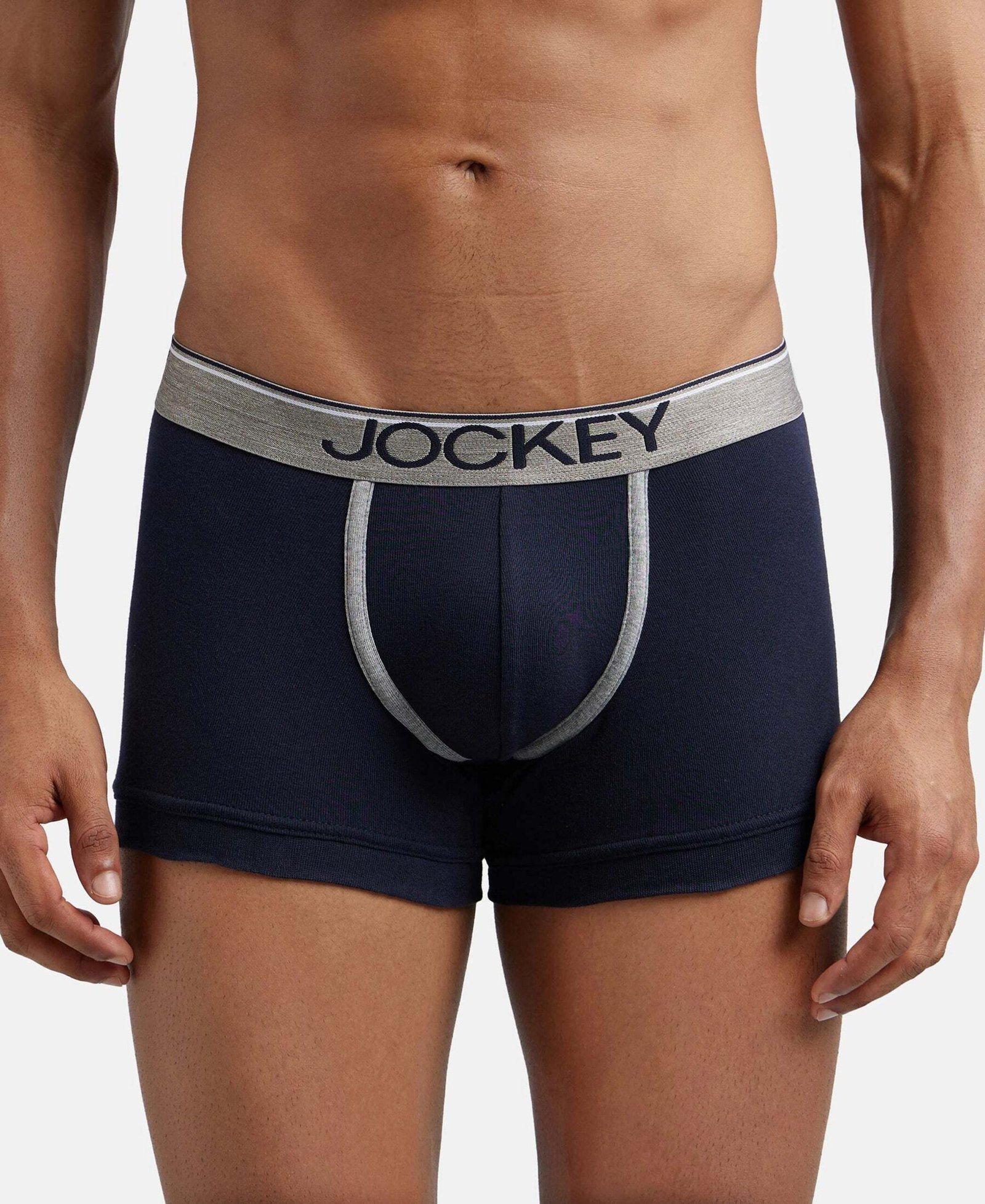 JOCKEY 8015 Super Combed Cotton Rib Solid Men Trunk - XL