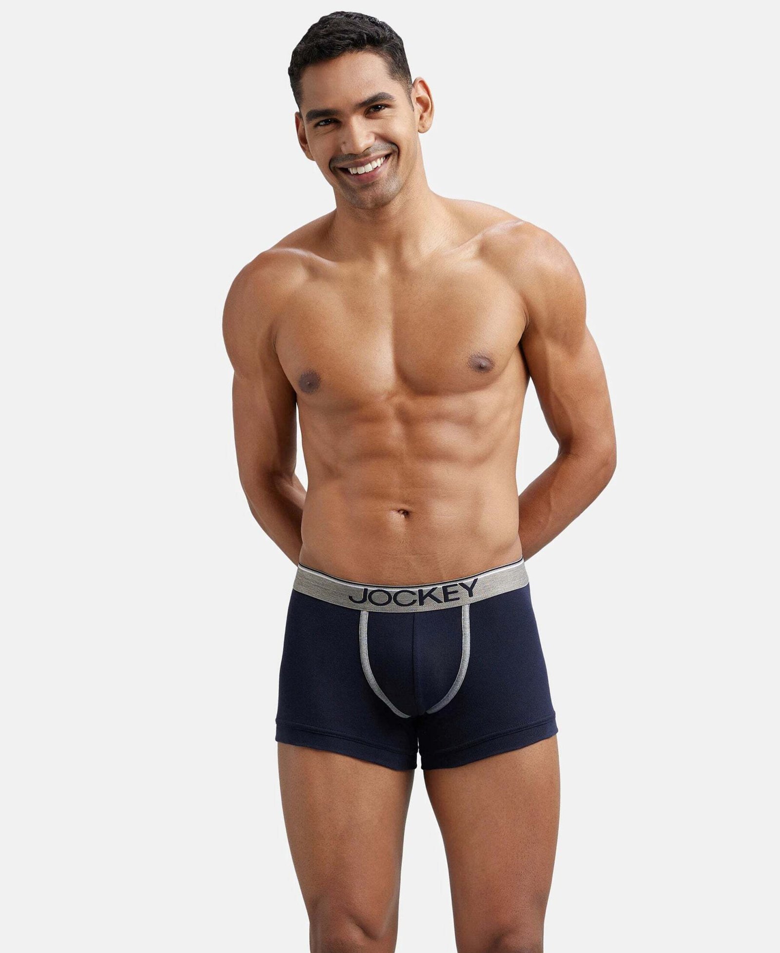 JOCKEY 8015 Super Combed Cotton Rib Solid Men Trunk - XL - Image 5