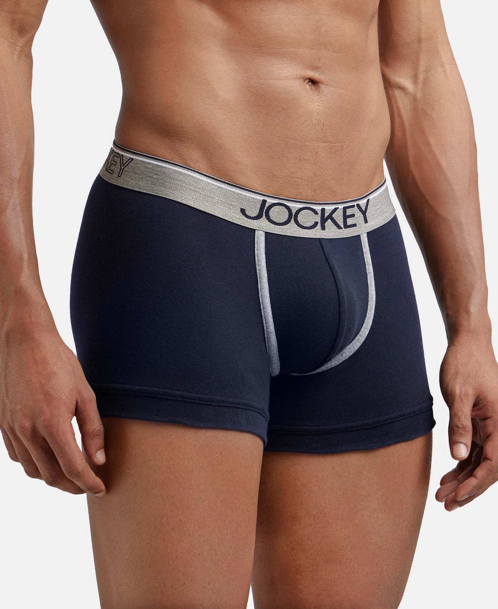 JOCKEY 8015 Super Combed Cotton Rib Solid Men Trunk - XL - Image 2