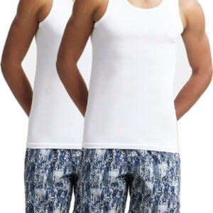 JOCKEY Pack of 2 8820 Super Combed Cotton Men Vest - L (100-105)