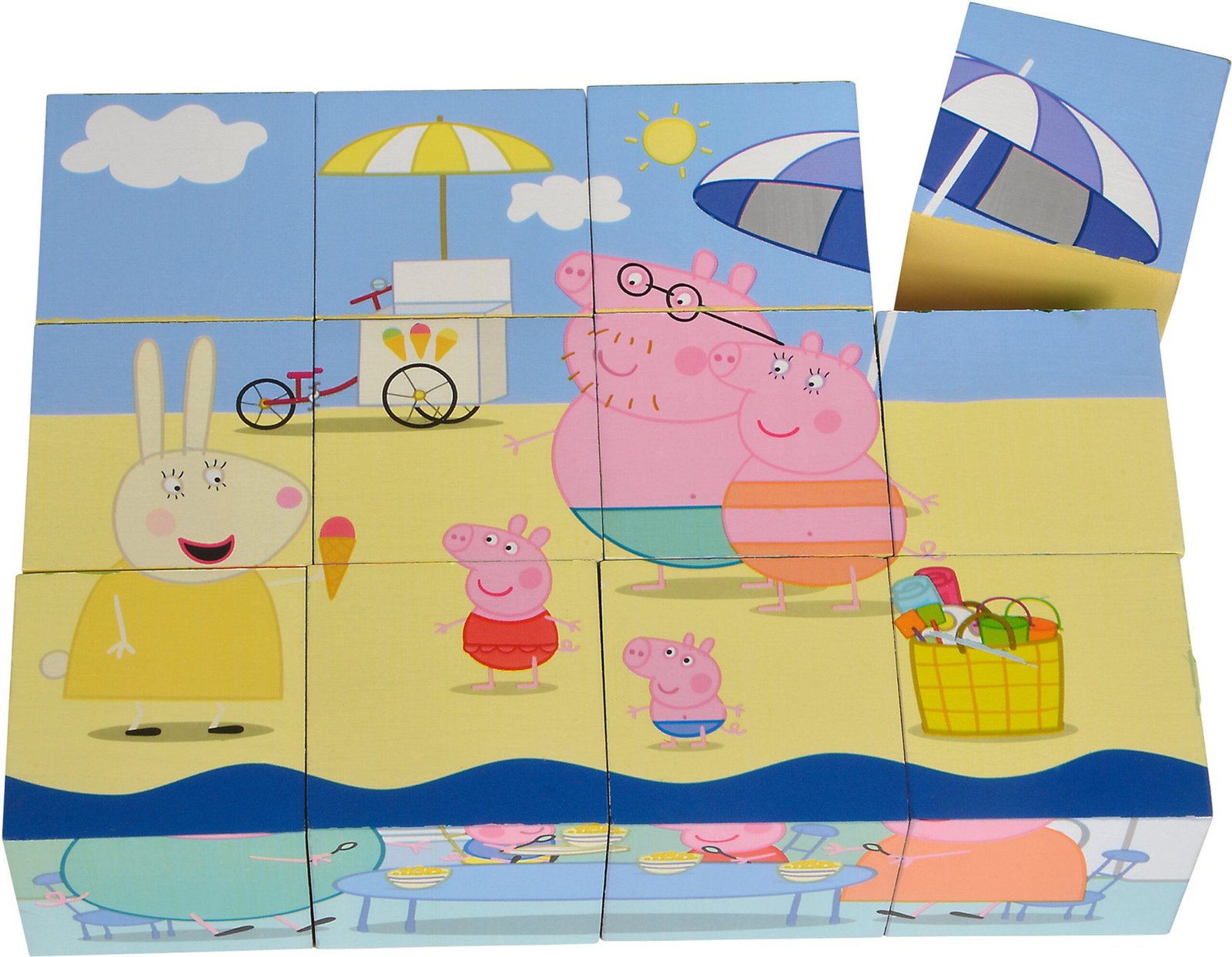 Peppa Pig Picture Cube Eichhorn learning Puzzle Toy Playset for Kids, Boys & Girls, Age 2 Years and above (12 Pieces) - Image 6