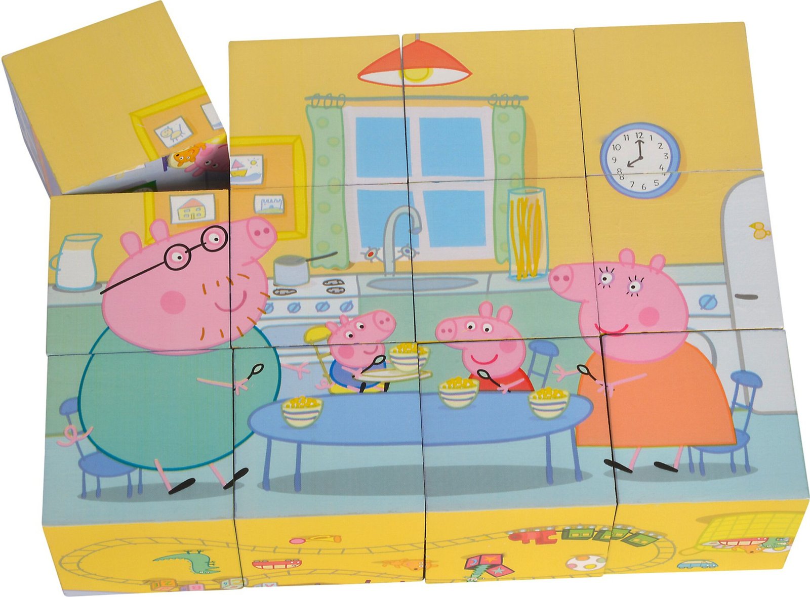 Peppa Pig Picture Cube Eichhorn learning Puzzle Toy Playset for Kids, Boys & Girls, Age 2 Years and above (12 Pieces) - Image 5